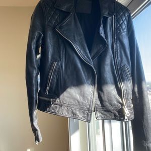 All Saints Moto leather Jacket size S